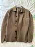 優(yōu)衣庫男裝女裝羅紋襯衫式針織開(kāi)衫毛衣毛衫外套通勤25新款478550 32 深米色 M /170/92A 曬單實(shí)拍圖