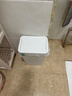 茶花（CHAHUA）塑料垃圾桶家用衛(wèi)生間帶蓋客廳廁所臥室廚房大容量高顏值 【茶花白9.1L】彈蓋式垃圾桶 曬單實拍圖