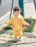 G.duck小黃鴨童裝女童套裝春秋季洋氣女寶寶polo領(lǐng)衛衣秋裝兒童衣服褲子 黃色 90 建議1~2歲【 80-90cm】cm 曬單實(shí)拍圖