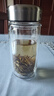 富光玻璃杯雙層 帶茶隔高硼硅玻璃水杯 茶水分離車載泡茶杯子男400ml 曬單實(shí)拍圖