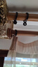 優(yōu)質(zhì)窗簾開(kāi)口圈環(huán)羅馬桿黑白環(huán)圓圈環(huán)加厚吊環(huán)活口環(huán)塑料大掛鉤環(huán) 大號黑色【90個(gè)】 曬單實(shí)拍圖