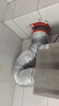 潛水艇（Submarine）廚房煙道止逆閥 抽油煙機止回閥 止煙閥防倒灌 煙道防味閥京 廚房止逆閥+2米煙管 曬單實(shí)拍圖