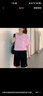 喬丹運動(dòng)套裝女裝2025夏季新款透氣寬松短袖短褲跑步瑜伽休閑服兩件套 花蜜粉+黑色(速干) L/175 曬單實(shí)拍圖