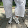 超級安踏AT913丨運(yùn)動休閑鞋女鞋夏季透氣復(fù)古彈力膠跑步鞋子女122528895U 象牙白/銀-1 38 /(女7碼) 曬單實(shí)拍圖