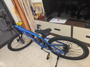喜德盛（xds）青少年自行車小王子鋁合金車架機(jī)械碟剎避震前叉7速變速 藍(lán)/銀 24寸輪徑（身高135-150cm） 曬單實拍圖