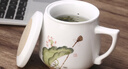 束氏手繪高溫瓷陶瓷茶杯大容量喝水杯茶水分離杯泡茶杯辦公室茶杯送禮 曬單實拍圖