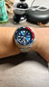 SEIKO精工SEIKO prospex系列 PADI潛水運動(dòng)鮑魚(yú)機械機芯不銹鋼表帶夜光 SRPC21J1鮑魚(yú)藍紅盤(pán) 4R36機芯 44mm 曬單實(shí)拍圖