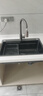 九牧水槽加厚5mm納米槍灰色SUS304不銹鋼洗菜盆池廚房手工大單槽家用 B套餐【抽拉龍頭+盆中盆菜板】 68x46x22【5.0mm加厚+順豐速達】 曬單實(shí)拍圖