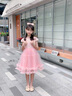 WVD女童禮服輕奢小眾鋼琴演奏裙子2025新款兒童蓬蓬裙tutu裙子公主裙 2609粉色送配飾 2609粉色送配飾 100 CM 曬單實(shí)拍圖
