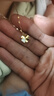 央創(chuàng  )時(shí)尚【中國黃金授權】四葉草銀項鏈女生女士生日禮物送女友女朋友S925 曬單實(shí)拍圖