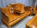 好木名作非國標金絲楠（學(xué)名：楠木）沙發(fā)中式客廳古典實(shí)木家具 【預約到廠(chǎng)】免費接送 曬單實(shí)拍圖
