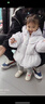 巴拉巴拉嬰兒羽絨服男童冬季女童短款外套花朵造型甜美萌208424107233 曬單實(shí)拍圖