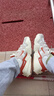 耐克（NIKE）官方TECH HERA女子運動(dòng)鞋老爹鞋復古透氣厚底FQ8107 133帆白/篝火橙/淺紅木褐 37.5 曬單實(shí)拍圖