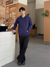 名創(chuàng)優(yōu)品（MINISO）藏青色衛(wèi)衣男春秋季開衫外套2025新款青少年寬松百搭重磅連帽衣服 藏青(純色) XL /180(體重140-160斤) 曬單實拍圖