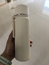 蘇泊爾（SUPOR）保溫杯316L不銹鋼水杯便攜大容量泡茶杯真空保溫杯學(xué)生杯子 云紗白520ML 曬單實(shí)拍圖