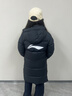 李寧（LI-NING）兒童羽絨服長(cháng)款男女大童2025秋冬季新款過(guò)膝極寒加厚保暖外套童裝 黑色 長(cháng)款【暢銷(xiāo)款】絨子含量85% 160 曬單實(shí)拍圖
