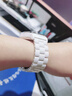 BHO【熱銷2萬+】適用華為gt5表帶gt5pro女款watch gt4/gt3pro陶瓷表帶41/42mm/watch5手表表帶夏天季 真陶瓷【三株陶瓷白表帶-白色銀扣】 【GT3Pro/GT3/G 曬單實(shí)拍圖