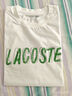 LACOSTE【王一博同款】法國鱷魚(yú)男裝25新款圓領(lǐng)正肩T恤|TH8916 001/白色 L 5 曬單實(shí)拍圖