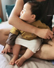 巴厘小豬男童t恤春秋季a類(lèi)棉嬰幼兒休閑服女童洋氣假兩件寶寶春裝兒童上衣 鵝梨色 100 曬單實(shí)拍圖