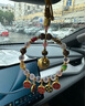 普陀山溏心瑪瑙琉璃五路財神胖福車(chē)掛汽車(chē)掛飾情侶生日禮物 曬單實(shí)拍圖