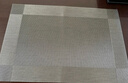 夢庭 餐桌墊茶幾墊防燙墊 PVC西餐墊桌墊子杯墊  4只裝45*30cm 3034 曬單實拍圖
