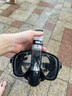 DEATKN德國浮潛面罩三寶自由潛水面鏡防嗆呼吸管游泳鏡護鼻一體可呼吸器 【黑色大號】鼻吸/不影響游姿/便攜 曬單實(shí)拍圖