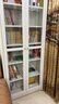 阿格貝貝鋼制書(shū)柜帶玻璃門(mén)防塵書(shū)柜落地一體家用圖書(shū)館書(shū)架收納置儲物柜 鋼化玻璃款 【六層】2米高0.8米寬 曬單實(shí)拍圖