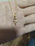 中國黃金（CHINA GOLD）丘比特之箭黃金項鏈女足金吊墜實用生日禮物送女友老婆紀念日實用 【京速達】經(jīng)典版吊墜+金色銀鏈 曬單實拍圖