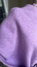 優(yōu)衣庫【驚喜價(jià)】女裝舒芙蕾圓領(lǐng)針織衫/毛衣毛衫25新款479157 72 藍紫色 M 曬單實(shí)拍圖