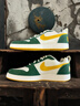 耐克酷菠蘿男子平底運動(dòng)鞋冬板鞋NIKE COURT BOROUGH LOW 844881 100帆白/赭黃/峽谷綠 42.5 曬單實(shí)拍圖