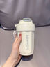 鵬境保溫杯水杯高顏值學(xué)生咖啡杯便攜316不銹鋼長(cháng)效保溫隨行杯可定制 象牙白480ml【316內膽+提繩】 曬單實(shí)拍圖