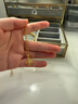 老鋪黃金古法手工足金項鏈 · 十字金剛杵（1號）鉆飾吊墜（金鏈款） 小號鎖骨鏈款金重約8.39g 曬單實(shí)拍圖