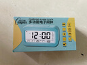 康巴絲（Compas）鬧鐘夜光聰明燈智能語音報時起床神器自動感光三組鬧鈴小鬧鐘兒童學(xué)生鐘 2139 黑色充電款 曬單實拍圖