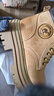 駱駝（CAMEL）女靴休閑百搭工裝靴厚底增高馬丁靴 L24W076611土黃色 37 曬單實拍圖