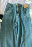 森馬（Semir）牛仔褲女冬季分割抓毛拖地褲2025酷颯風(fēng)顯腿長(cháng)彎刀褲109725124008 曬單實(shí)拍圖