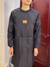 KINGXIAOJING男士專(zhuān)用圍裙純棉長(cháng)袖罩衣工作透氣防污家用廚房做飯2026新款男款 長(cháng)袖款【灰色】防污透氣（180斤以?xún)龋?1件 曬單實(shí)拍圖