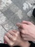 中國黃金（CHINA GOLD）情深梧桐戒指一對足銀情侶對戒時(shí)尚生日禮物送女友老婆教師節禮物情深梧桐情侶對戒【品牌禮盒】 曬單實(shí)拍圖