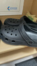 名創(chuàng  )優(yōu)品（MINISO）洞洞鞋男女夏季外穿沙灘涼鞋防滑厚底踩屎感包頭涼拖鞋黑色40-41 曬單實(shí)拍圖