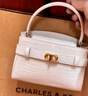 CHARLES&KEITH鱷魚(yú)紋凱莉包手提包斜挎婚包包女包生日禮物CK2-50270880-1 曬單實(shí)拍圖