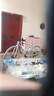 FOREKNOW馳睿雙碟剎變速死飛自行車(chē)男女成人學(xué)生款彎把實(shí)心胎公路跑車(chē)網(wǎng)紅單車(chē) 酷飛60刀24速白藍色 主圖款競速彎把 曬單實(shí)拍圖