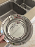 炊大皇 加厚304不銹鋼盆調料盆 味斗洗菜盆沙拉盆和面腌肉盆 28cm 曬單實(shí)拍圖