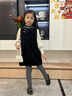 優(yōu)棵樹(shù)打底褲女秋冬季加絨加厚兒童中大童女孩小學(xué)生外穿連褲襪保暖褲深灰色連腳-秋季加絨【宜10-25℃】 兒童款 1條L 【6-9歲，建議110-125cm，20-30kg】 曬單實(shí)拍圖
