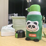 虎牌兒童雙飲316不銹鋼吸管便攜保溫保冷杯MBR-U60C 小熊貓 600ml 曬單實(shí)拍圖