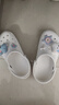 卡駱馳crocs七夕禮物洞洞鞋貝雅男鞋女鞋輕便耐磨一腳蹬拖鞋休閑鞋|10126 白-100 37 /38(230mm) 曬單實(shí)拍圖
