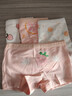 北極絨4條裝兒童內(nèi)褲女童發(fā)育期純棉女孩學(xué)生10A抑菌平角短褲寶寶中大童 曬單實(shí)拍圖