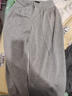 范思藍恩淺灰色寬松闊腿褲女秋季2025新款松弛顯瘦直筒休閑褲3101 淺灰色 M 曬單實(shí)拍圖