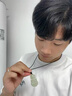 胖東來品質(zhì)新年禮物和田玉吊墜彌勒佛觀音蛇年玉墜項鏈情人節(jié)禮物 情侶一對大號【彌勒佛32*33MM紅 曬單實拍圖