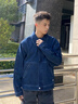 Calvin KleinJeans【新品禮盒金珉奎同款】25純棉ck寬松潮殼牛仔外套4RD743G0JX-牛仔藍L 曬單實(shí)拍圖