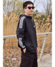adidas經(jīng)典三條紋運動(dòng)連帽夾克外套男女秋季阿迪達斯三葉草 黑色   XL 曬單實(shí)拍圖