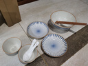 物仄創(chuàng  )意日式釉下彩陶瓷餐具家用飯碗泡面碗湯碗菜盤(pán)深盤(pán)面碗碗碟套裝 2人食9件套-和食印象餐具 曬單實(shí)拍圖